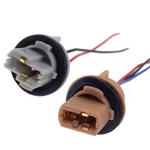2Pcs T10 T13 T20 7440 7443 H8 H11 Bulb Socket W21W W21 5W Adapter Wire Harness For Car Turn Signal B