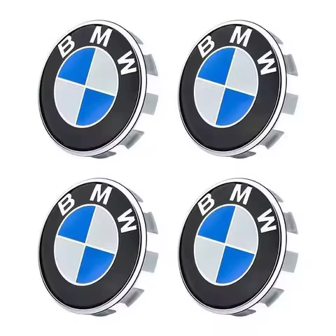 ROI 4pcs 56mm 68mm automobile tire center cover logo is suitable BMW M1x3 X6 X7 134567 series E36 E3