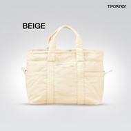 Tpartner Cloudy Tote BAG —  กระเป๋าถือ Tote bag พร้อมสายสะพาย ผ้านุ่ม น้ำหนักเบา ใส่ Laptop ได้ 15 น