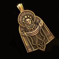 Handmade ukrainian brass locket,ukraine jewelry,ukrainian pendant with trident