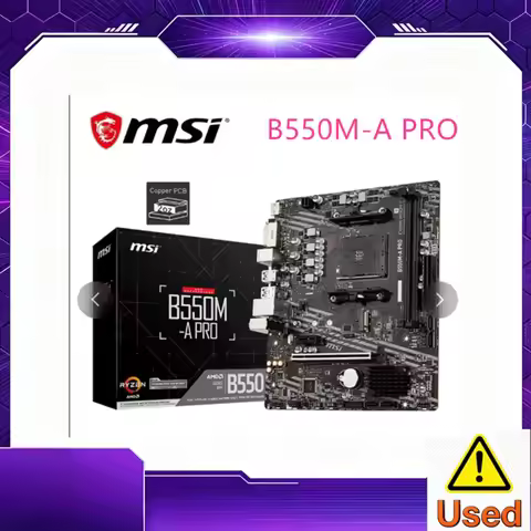 MSI B550M-A PRO AMD Gaming Motherboard AM4 DDR4 M.2 Supports Ryzen CPU R3 R5 R7 5000&3000 Series Des