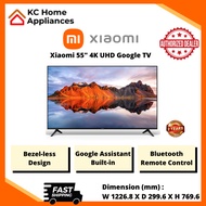 Xiaomi 55" 4K UHD Google TV | Bluetooth Remote Control | Google Assistant Built-in | TV A 55 | 2 Yea