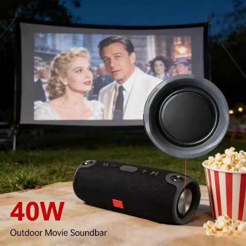 40W TWS Bluetooth Speaker IPX6 Waterproof 3600mAh Portable Subwoofer Boombox with BT AUX TF USB for 