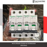 MCB 1PHASE IC60N 4A SCHNEIDER ORIGINAL
