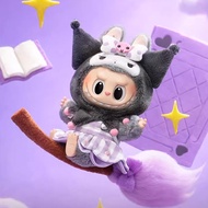 Labubu ซีรีส์ Kuromi Sanrio Hello Kitty กล่องทึบของเล่นจี้ตุ๊กตาตุ๊กตาของขวัญตุ๊กตาขยับแขนขาได้ของแท