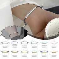 Stainless Steel Adjustable Braided Lettering Bracelet "don't Let The Hard Days Win" A5d9