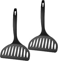 Nagao Tsubamesanjo Okonomiyaki Spatula, Set of 2, Black, 9.1 inches (23 cm), 66 Nylon, Made in Japan