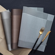 Rock House Diagonal Table Mat European Style PVC Western Food Mat Insulation Mat Bowl Mat Household 