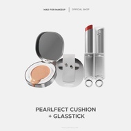 [BUY 1 GET 1] Mad For Makeup Pearlfect Skin-Fit Cushion + Ink Like Air Glasstick Cushion Foundation