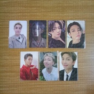 BTS OFFICIAL PHOTOCARDS JHOPE HOSEOK JUNGKOOK NAMJOON RM