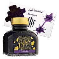 British Diamine Fountain Pen Ink Bottle, Diamine Damson Ink Bottle 80ml