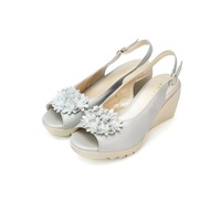 Sandal đế xuồng hoa cúc KOSU 24012 cao 8cm sandan Nhật hở mũi siêu nhẹchống thấm nước trơn trượt chí