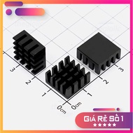 [5 Pieces]- Aluminum Heatsink 14x14x7 Black Truong Giang Components 86