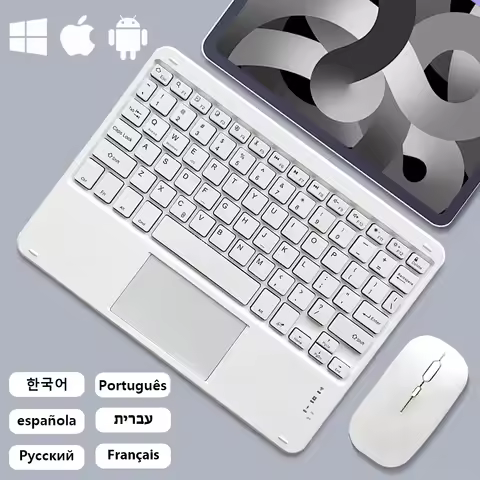 Extra Long Standby Wireless Keyboard For Android IOS Windows Samsung Apple Phone Tablet Keyboard Whi