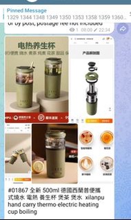 全新 500ml 德國西蘭普便攜式燒水 電熱 養生杯 煲茶 煲水  xilanpu hand carry thermo electric heating cup boiling