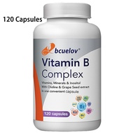 B-Complex Capsules B12 B1 B2 B3 B5 B6  Supports Better Emotional Immune System Nervous System Health