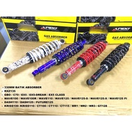 APIDO 330MM BATIK GAS ABSORBER KRISS110 RXZ EX5 WAVE100 WAVE125 CT100 CT110 BONUS EX90 FUTURE DASH L