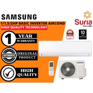 (Installation Kedah,Penang & Perlis)Samsung 1.0HP/1.5HP E-Inverter 4 Star Air Conditioner AR40F09D0A