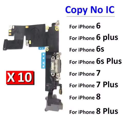 10Pcs/Lot, USB Micro Charger Charging Port Dock Connector Microphone Board Flex Cable For Iphone 6 6