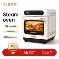 TJean 12L Digital Steam Oven with Convection Rotisserie and LED Touch Screen Control