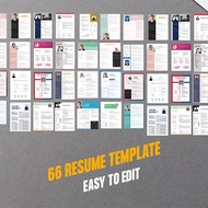 66 Sets Professional Resume/CV/CL Templates | Microsoft Words TEMPLATE RESUME MURAH