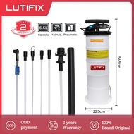 LUTIFIX 6.5L Pneumatic ＆ Manual Vacuum Oil Fluid Extractor Pump Engine Oil Changer Vacuum Transmissi