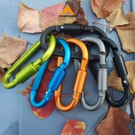 CAMPGURU Aluminium Alloy Carabiner D Ring Bold Buckle Quick Release D Clip Key Chain Outdoor Camping
