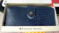 [現貨] 全新美國 ETIENNE AIGNER 長夾 女生精品長夾 皮包  錢包-藍色