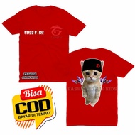 (BISA COD) KAOS ANAK BAJU ANAK KUCING FF FREE FIRE KUCING FF VERSI KUCING SG 2JT KAOS ANAK FF KUCING