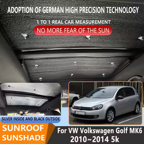 Sunroof Insulation Roof Visor For VW Volkswagen Golf MK6 2010~2014 2013 Sunshade Anti-UV Car Panoram