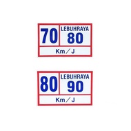 [70/80 | 80/90] Lorry Speed Limit Sticker