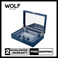 WOLF X LIBERTY รุ่น All Over Ianthe Medium Jewellery Box (Navy)