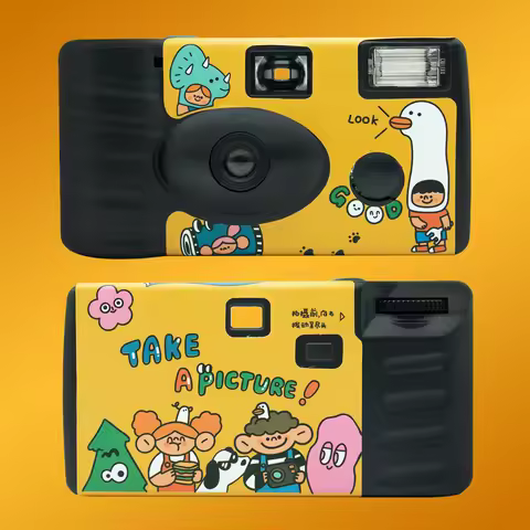 2025 New Single Use One Time Disposable Film Camera with Flash 27 Exposure Photos 31mm F11 30mm F9 I