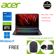 Acer Nitro 5 AN515-57-74PF 15.6'' FHD 144Hz Gaming Laptop ( I7-11800H, 16GB, 1TB SSD, RTX3070 6GB, W11 )