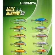 HINOMIYA PREMIUM HARD LURE AGILE MINNOW (5cm / 6.8GRAM) SINKING / HINOMIYA AGILE