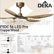 Deka Kronos F5DC Pro 56” / 46” K6 56" 42" Remote Control DC Motor Ceiling Fan / Kipas Siling