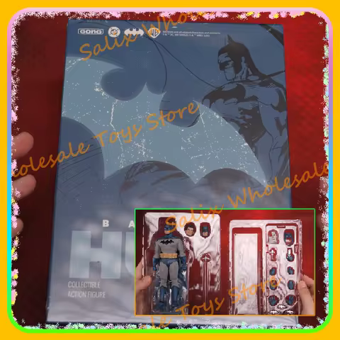 In Stock GONG Studio 17.5cm Batman Hush Bat Man Tailored Fabric Suit Anime Action Figures Pvc Collec