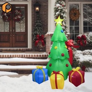 [prettyia] Christmas Tree Inflatable Decoration with LED Light Garden Yard Prop 7FT Ornament for Out