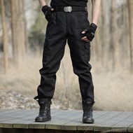กางเกงคาร์โก้ยุทธวิธีผู้ชาย กางเกงยุทธวิธี กางเกงแทคติคอล กางเกงทหาร ผ้าทนต่อการขัดถูกันน้ำ Tactical