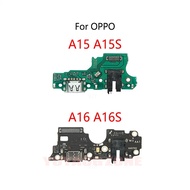 USB Charge Dock Port Socket Plug Connector Flex Cable For OPPO A15 A15S A16 A16S Charging Board Modu