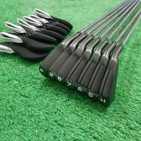 TaiFu 2025New Men's p790 Golf Clubs black P790 Golf Irons fifth generation 7pcs 4-9P R/S/SR Flex Ste