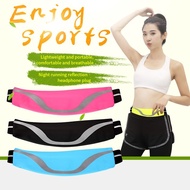 Reflective Sports Running Waist Bag Waterproof Mobile Phone Sports Belt Pouch Men Women Gym Cycling Bags Belt Waist Pack Bag
