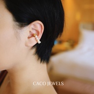 CACO Freshwater Pearl Magnetic Cuff Earrings 14K Gold Plated "Attract" (1 Pair)