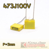 (10ตัว) [F-CAP] POLYESTER Film CAPACITOR 105J 684J 104J 103J 223J 333J 473J /100V