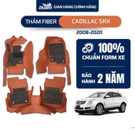 Fiber Leather Car Floor Mats for Cadillac SRX 2008-2020 5 seats ZUAPET