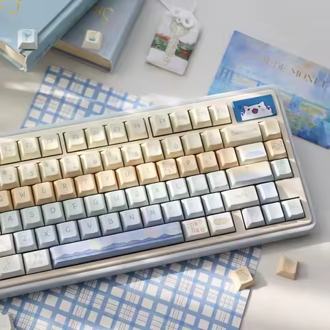 95 Keys Cherry Profile PBT Keycaps Spark Conference Theme Key Cap for Gaming Mechanical Keyboard 61/