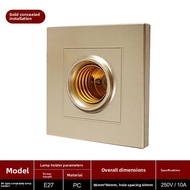 E27 Screw Cap Square Light Socket