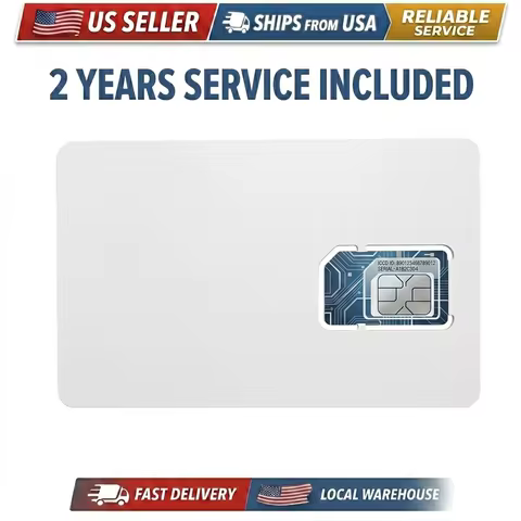 4G LTE IoT SIM Card for GPS Tracker-2 Year Service Included No Monthly Fee M2M Data SIM for Car Pet 