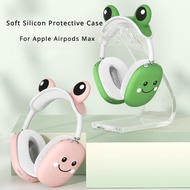 Skin-friendly For Airpods Max Earphone Case Cartoon Cute Frog Soft Silicone Protective Cover For Apple Airpods Max Headphone