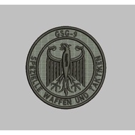 HIGH QUALITY EMBROIDERED PATCH EMBLEM GSG-9 EMBROIDERY IMAGE